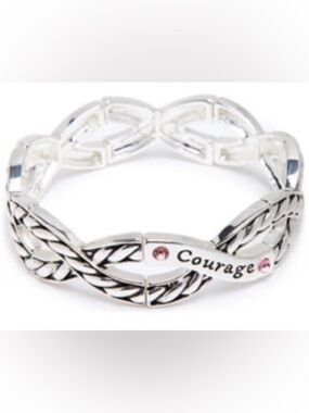 Kim Rogers Bracelet 2.5” Courage Wave Silver